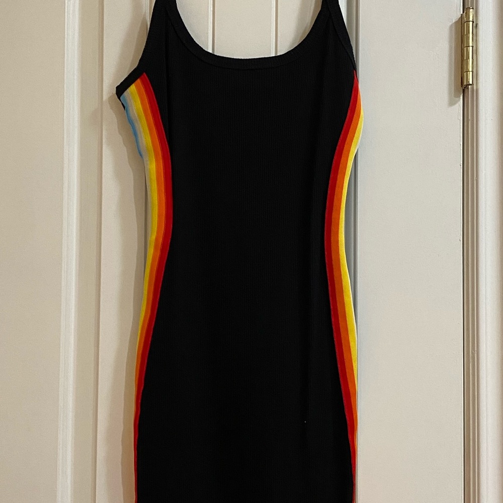 Black With Multi Colored Stripes - image 2